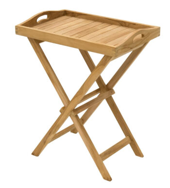 DEOKORK Záhradný odkládací stolík GAUDI (teak)