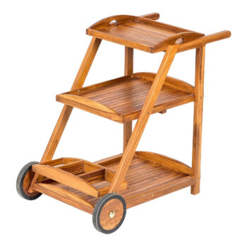 DEOKORK Záhradný teakový servírovací stolík TEA