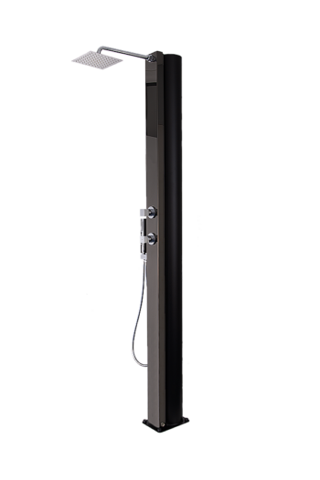 Hanscraft Solárna sprcha BORA s ručnou sprchou (antracit / kávová)