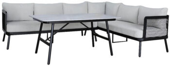 Hliníková rohová zostava pre 6 osôb HERMES