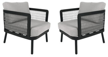 Hliníkové kreslá HERMES DUO (2 ks)