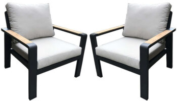 Hliníkové kreslá WATFORD DUO (2 ks)