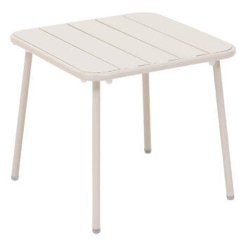 Hliníkový odkladací stolík RUBBY 45x45 cm (ivory)