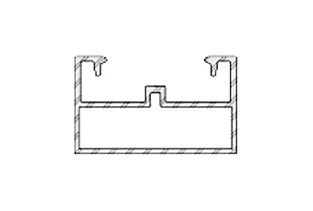 Hliníkový podkladový profil 9530, 30x50x6000 mm, TWINSON Hliníkový podkladový profil 9530, 30x50x6000 mm, TWINSON