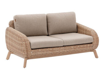 Luxusná ratanová 2-miestna lavica SUNSHINE