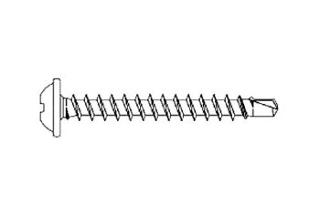 Samorezná nerezový skrutku 2753, 35 mm, TWINSON O-WALL Skrutka 100 ks Bit 1 ks