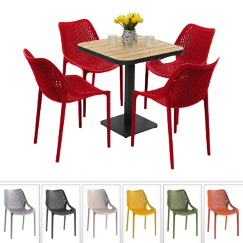 Záhradná zostava DUBLIN/CAPRI 1+4 (rôzne farby) žltá