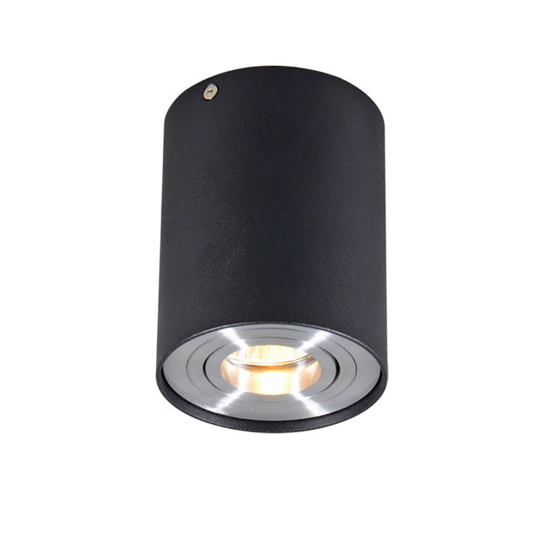 Čierny a oceľový reflektor otočný a naklápateľný - Rondoo up Čierny a oceľový reflektor otočný a naklápateľný - Rondoo up