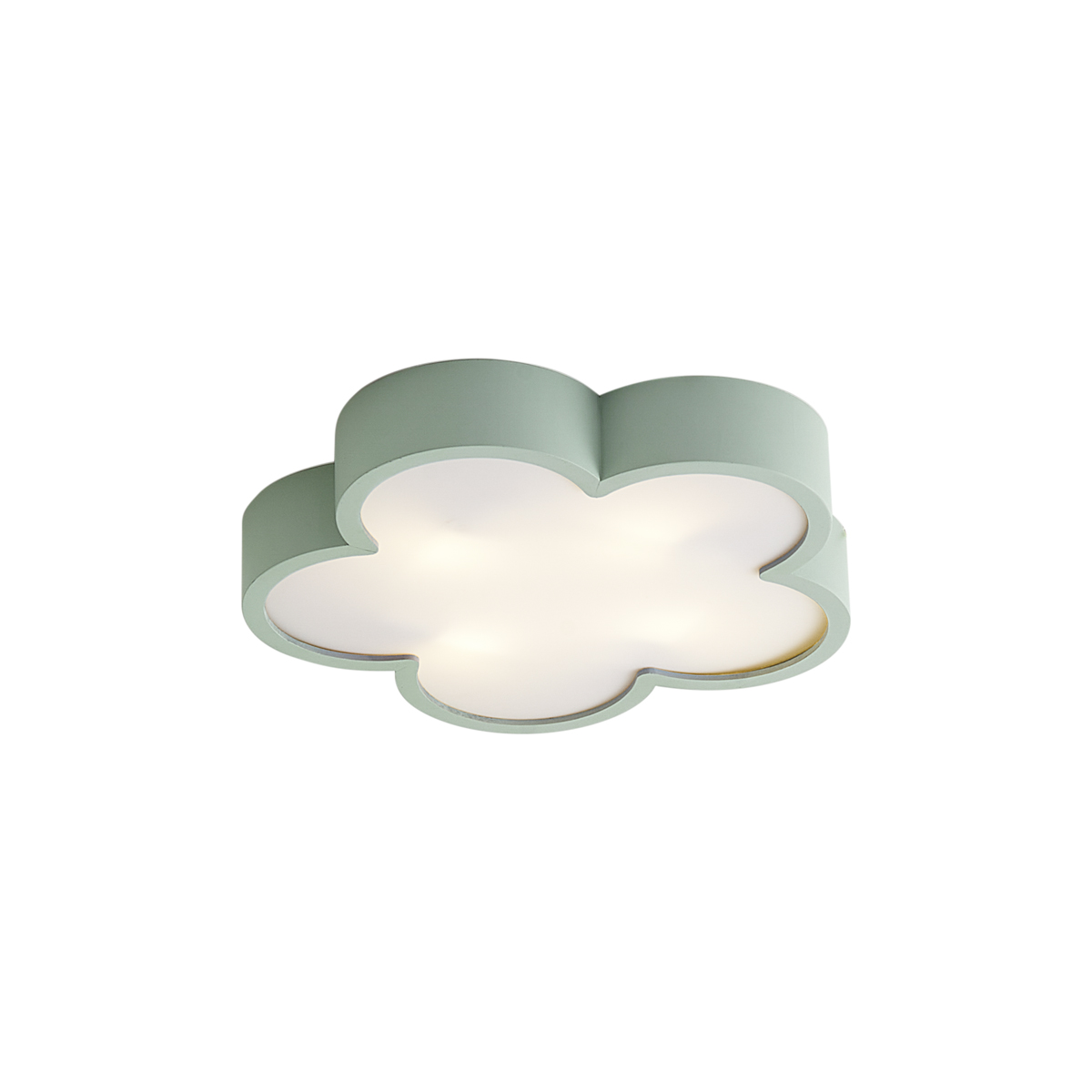 Detské stropné svietidlo zelené s bielou farbou - Lucille Detské stropné svietidlo zelené s bielou farbou - Lucille