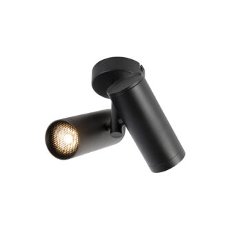 Dizajnové bodové svetlo čierne 2 svetlá - Scopio Honey