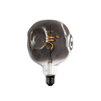 E27 Stmievateľná LED žiarovka so špirálovým vláknom G125 zrkadlovo strieborná 4W 75 lm 1800K