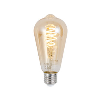 Inteligentná stmievateľná LED žiarovka E27 ST64 Jantárová 4,9 W 320 lm 2500 K