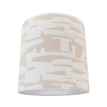 Látkové tienidlo biele s béžovým prúžkom 40/40/40