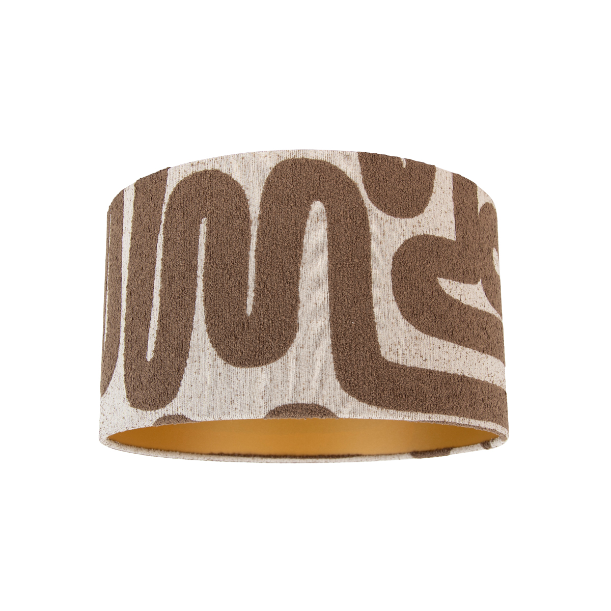 Látkové tienidlo hnedé s béžovým prúžkom 35/35/20 Látkové tienidlo hnedé s béžovým prúžkom 35/35/20