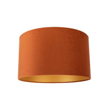 Látkové tienidlo oranžové so zlatým interiérom 35/35/20