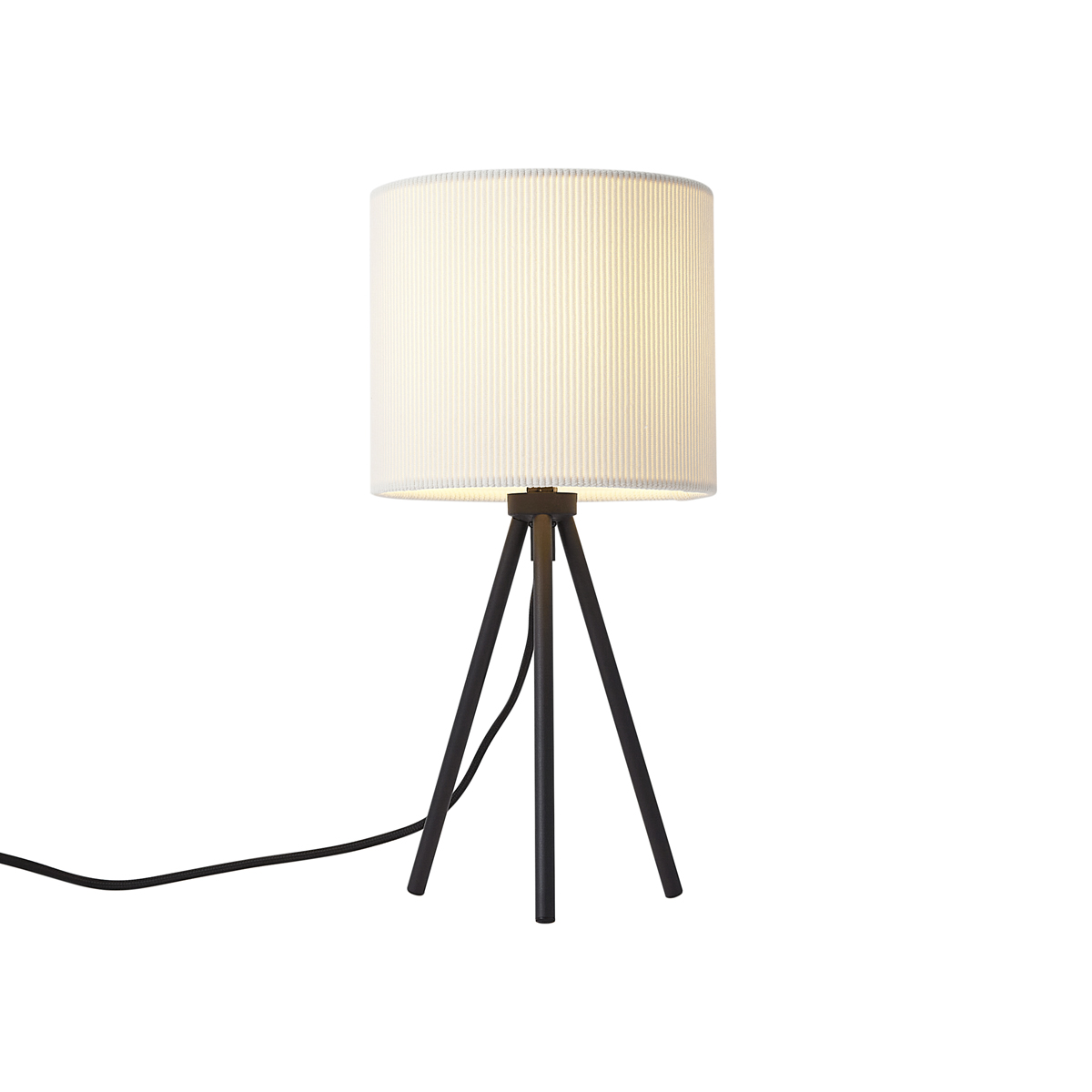 Moderná stolná lampa biela so zamatovým tienidlom - Luz Moderná stolná lampa biela so zamatovým tienidlom - Luz