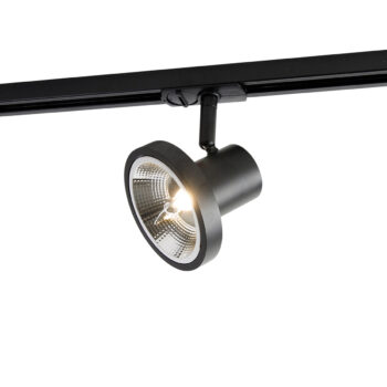 Moderné 1-fázové koľajnicové bodové svetlo čierne AR111 - Jeany