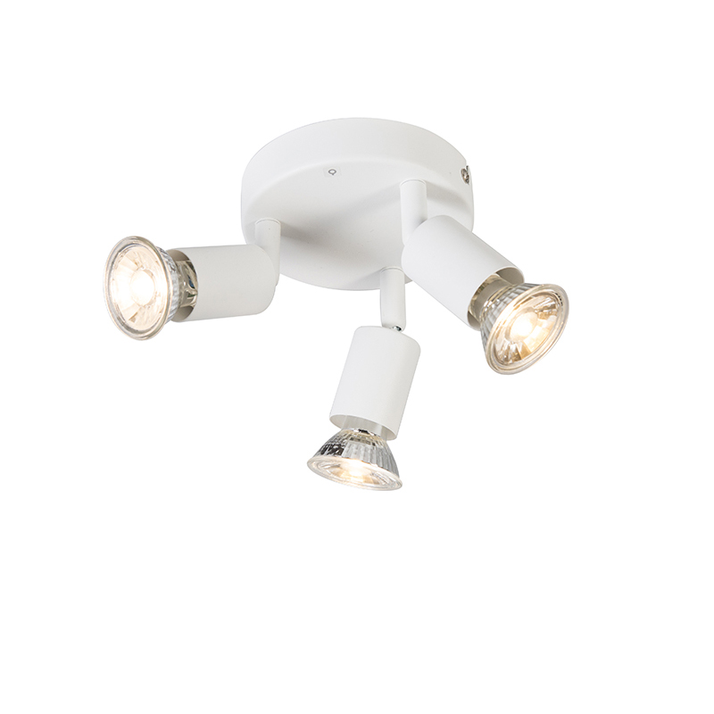 Moderné bodové svetlo biele naklápateľné okrúhle 3-svetlo - Jeany Moderné bodové svetlo biele naklápateľné okrúhle 3-svetlo - Jeany