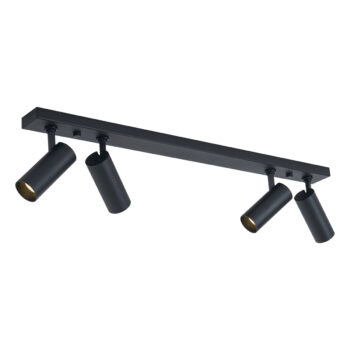 Moderné stropné svietidlo čierne vrátane LED stmievateľné 4-svetlá - Tate