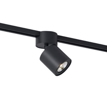 Moderný čierny reflektor pre 1-fázový koľajnicový systém GU10 70mm - Iconic Roto