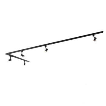 Moderný koľajnicový systém s 5 reflektormi 1-fázový čierny - Jeany