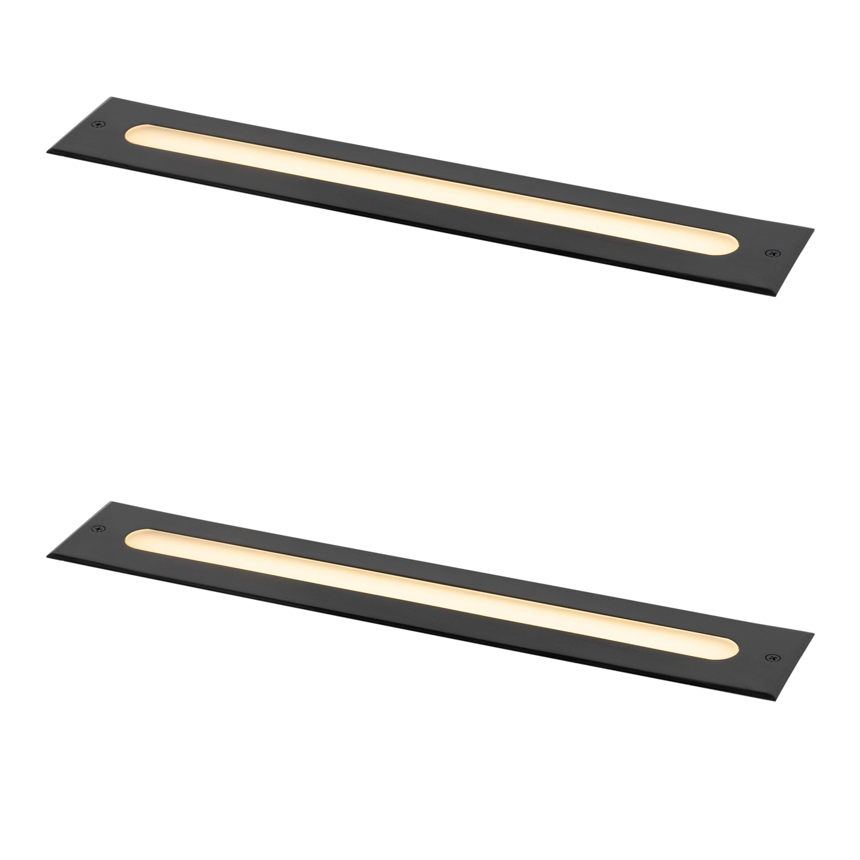 Sada 2 moderných zemných bodových svetiel čierna 50 cm vrátane LED IP65 - Eline Sada 2 moderných zemných bodových svetiel čierna 50 cm vrátane LED IP65 - Eline