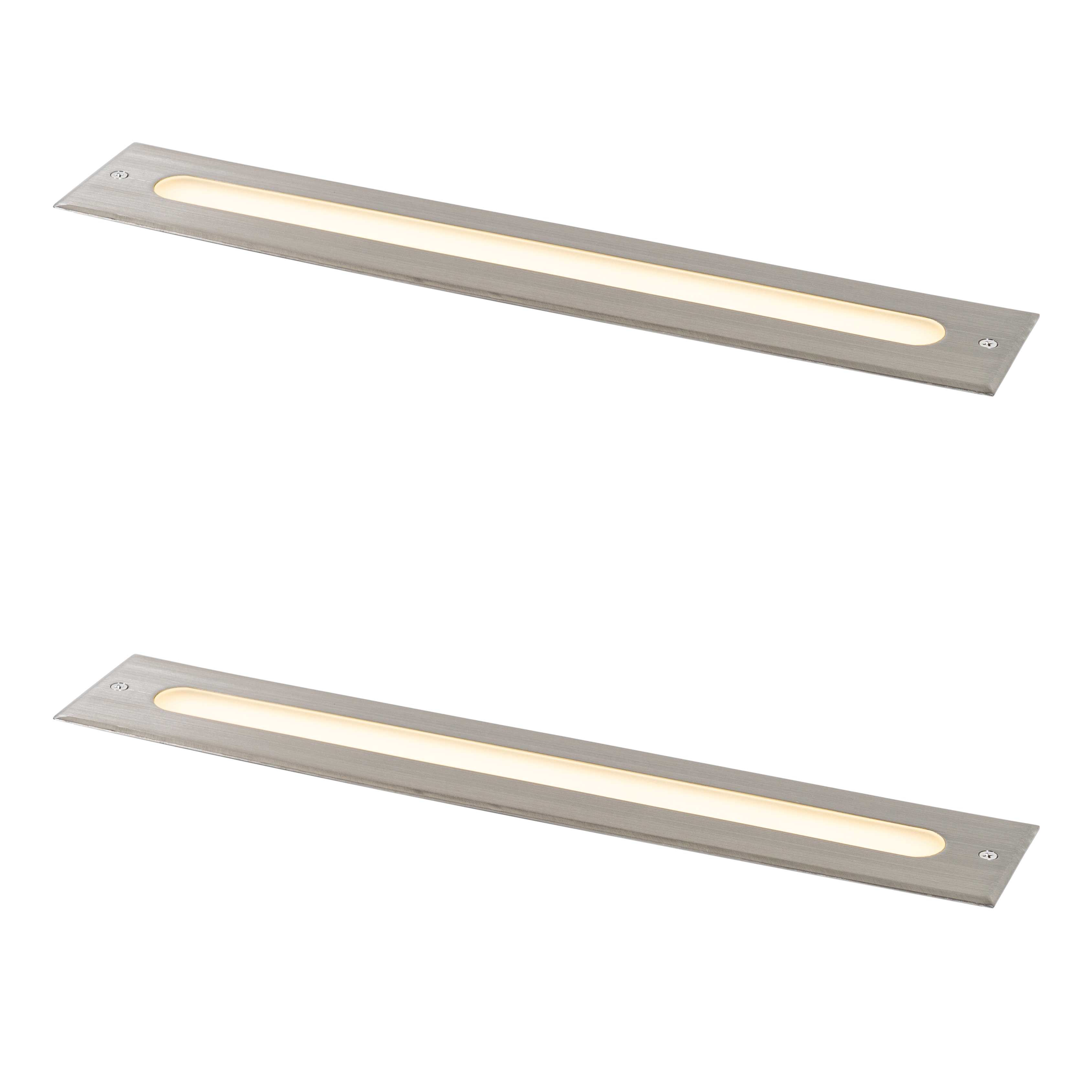 Sada 2 moderných zemných bodových svetiel oceľ 50 cm vrátane LED IP65 - Eline Sada 2 moderných zemných bodových svetiel oceľ 50 cm vrátane LED IP65 - Eline