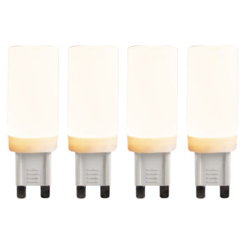 Sada 4 G9 3-stupňovo stmievateľných LED žiaroviek 4,5W 500lm 2700K