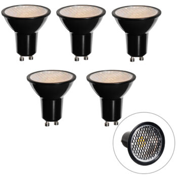 Sada 5 GU10 3-krokových stmievateľných LED žiaroviek 50mm Honey Rate 6W 400 lm 3000K