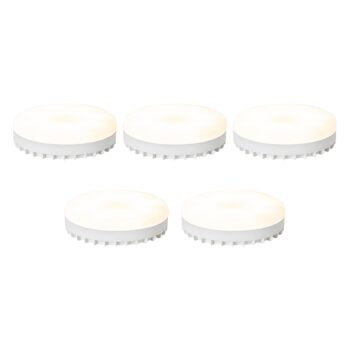 Sada 5 inteligentných stmievateľných LED žiaroviek GX53 Opál 9W 806 lm 2700-6500K