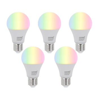 Sada 5 ks E27 Stmievateľné LED žiarovky A60 Opal 9W 806lm 2700-6500K