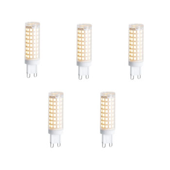 Sada 5 stmievateľných LED žiaroviek G9 5,5 W 500 lm 2700 K