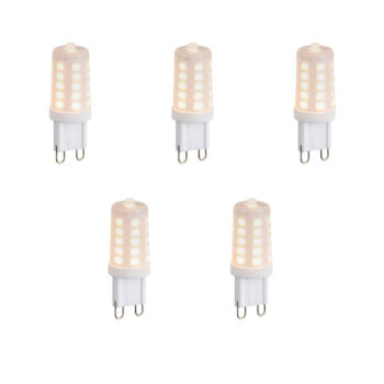 Sada 5 stmievateľných LED žiaroviek G9 Opal 1,2 W 100 lm 2200 K