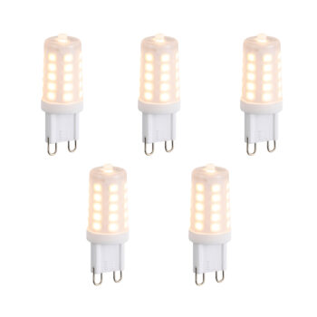 Sada 5 stmievateľných LED žiaroviek G9 Opal 3W 250lm 2200K