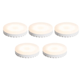 Sada 5 stmievateľných LED žiaroviek GX53 7W 750 lm 3000K