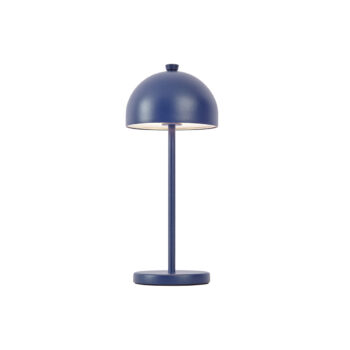 Stolná lampa modrá vrátane LED IP54 Nabíjateľná s nabíjacou stanicou - Squirrel