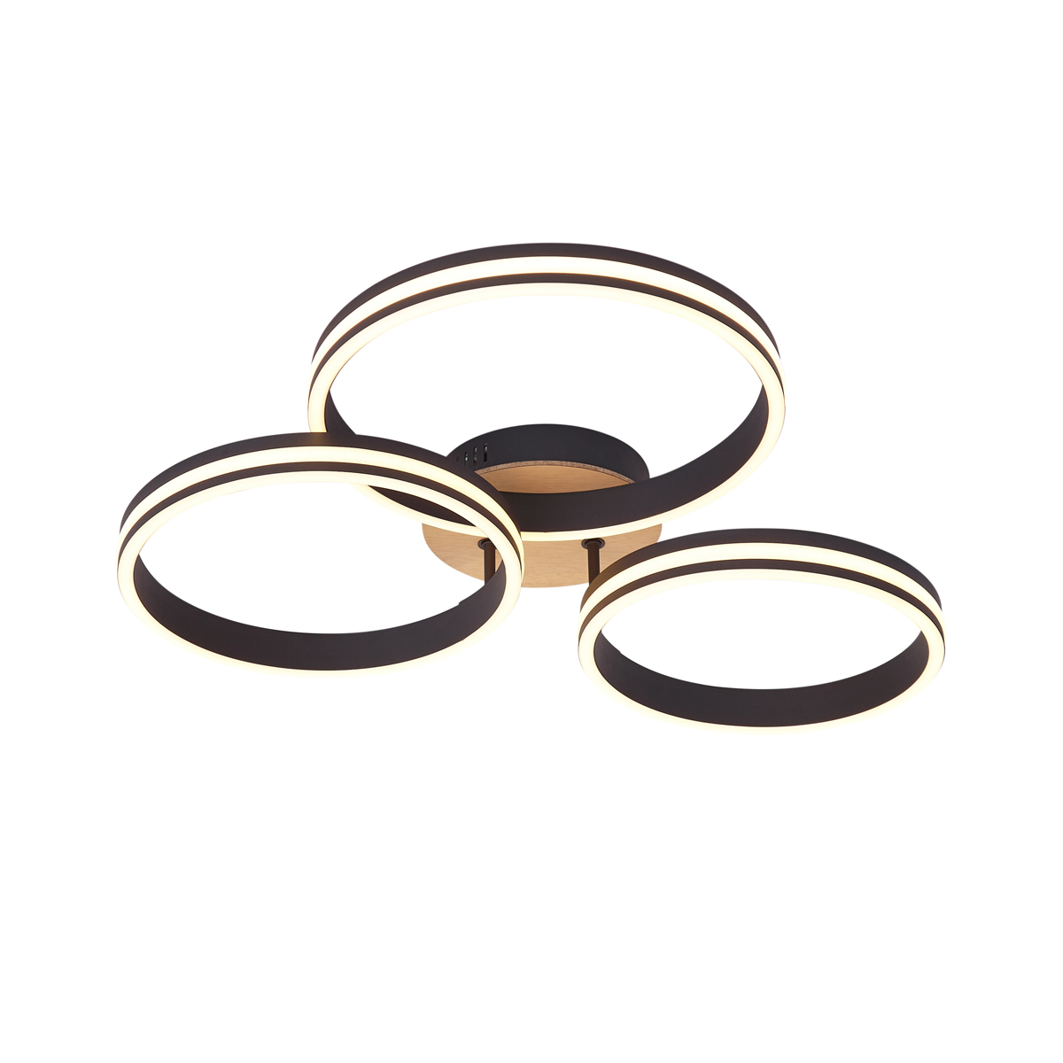 Stropné svietidlo drevené vrátane LED 3-krokové stmievateľné 3-svetlá - Navara Stropné svietidlo drevené vrátane LED 3-krokové stmievateľné 3-svetlá - Navara