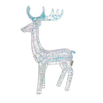 Vianočná stojaca lampa Dúhový jeleň 60 cm vrátane LED - Niji