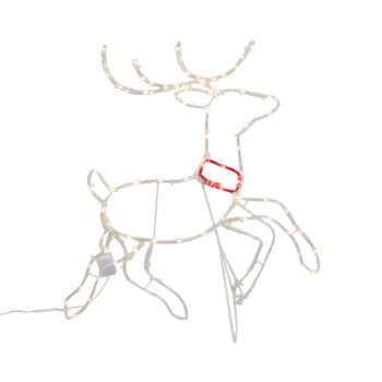 Vianočná stojaca lampa Jeleň 50 cm vrátane LED s časovačom IP44 - Pax