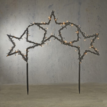 Vianočný reflektor hviezdy vrátane LED s 8 nastaveniami a časovačom - Rudolph