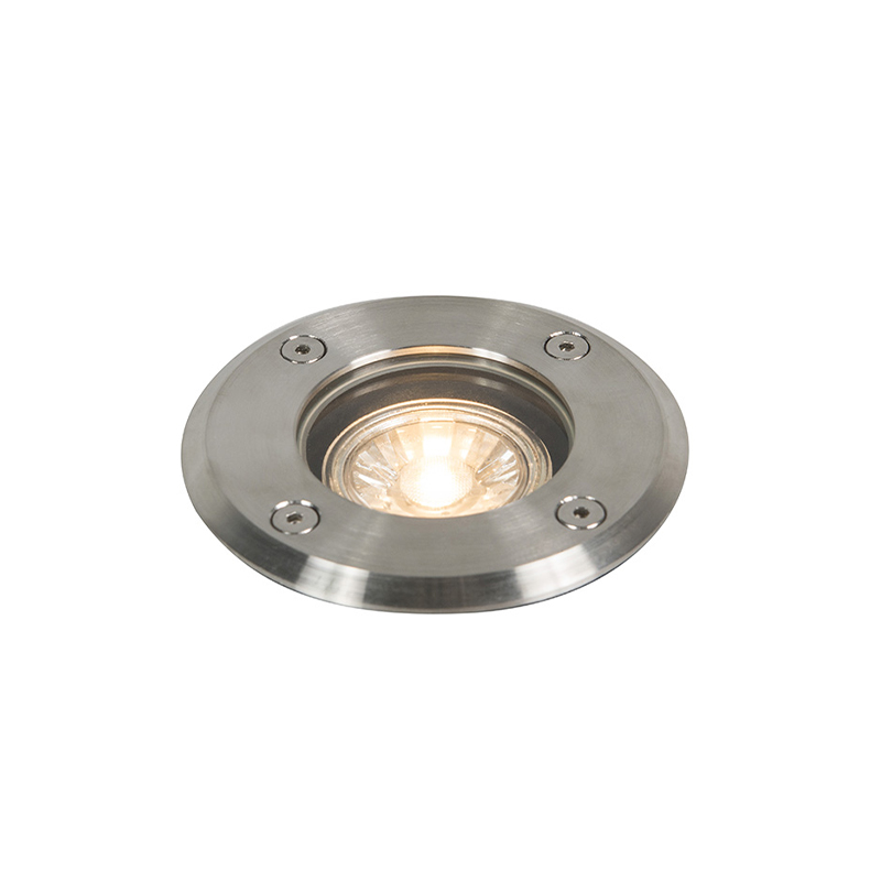 Vonkajšie zemné bodové svetlo oceľ 11 cm IP67 - Basic Round Vonkajšie zemné bodové svetlo oceľ 11 cm IP67 - Basic Round