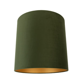 Zamatové tienidlo zelené 40/40/40 so zlatým interiérom