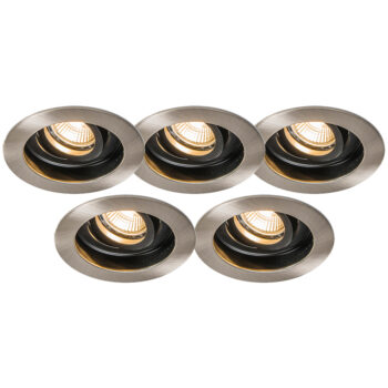 Zapustený reflektor Rondoo oceľový sada 5