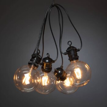 24V systém pivná záhradná reťaz Globe base, 10-zásuvka.