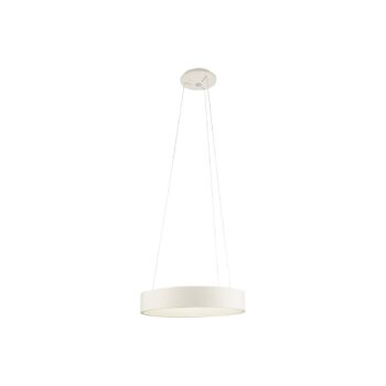 Aluminor Epsilon LED závesné svietidlo, Ø 62 cm, biela