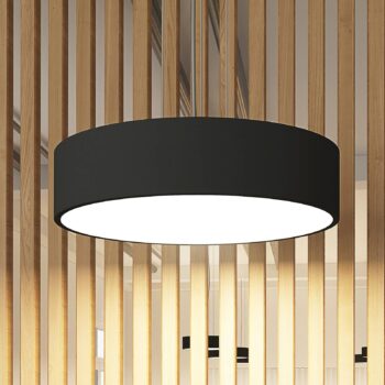 Arcchio LED závesné svietidlo Noabelle, čierna farba, 40 cm, kov