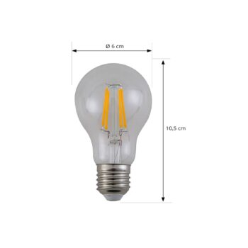 Arcchio LED žiarovka Filament, E27 7,2 W, 4000 K, číra, 1521 lm