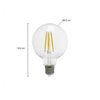 Arcchio LED žiarovka, G95 E27 3,8 W, 2700 K 806 lm