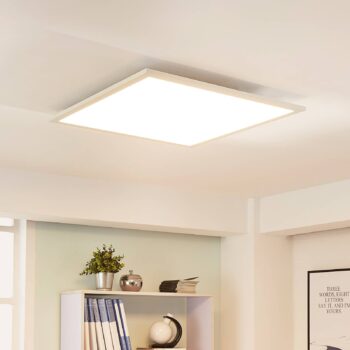 Arcchio Lysander LED panel, CCT, 62 cm, biela