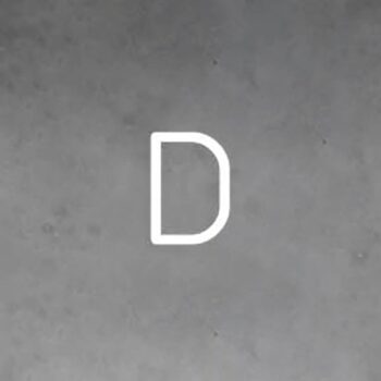 Artemide Abeceda svetla nástenné veľké písmeno D
